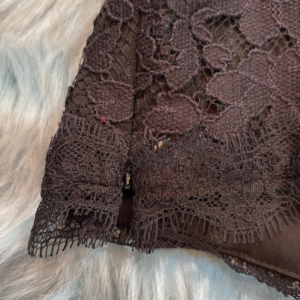 NBD On My Mind Black Lace Crop Top sz XS - Picture 8 of 10